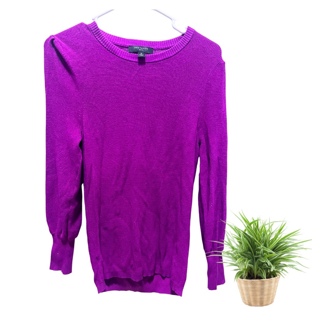 Ann Taylor Vibrant Purple Sweater